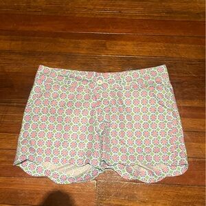 Birdies Pink and Green Patterned Women's Shorts